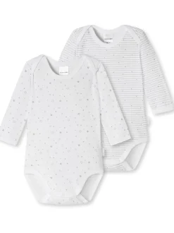 Schiesser Mädchen Baby Bodies - 2er-Pack in mehrfarbig