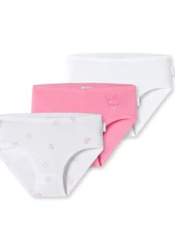 Schiesser Mädchen Hüftslip - Fine Rib Organic Cotton in mehrfarbig
