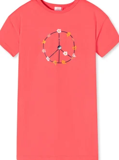 Schiesser Mädchen Nachthemd - Girls World Organic Cotton in rot