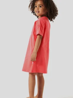 Schiesser Mädchen Nachthemd - Girls World Organic Cotton in rot