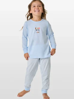 Schiesser Mädchen Pyjama - Horse World in hellblau