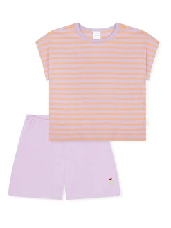 Schiesser Mädchen Pyjama in flieder