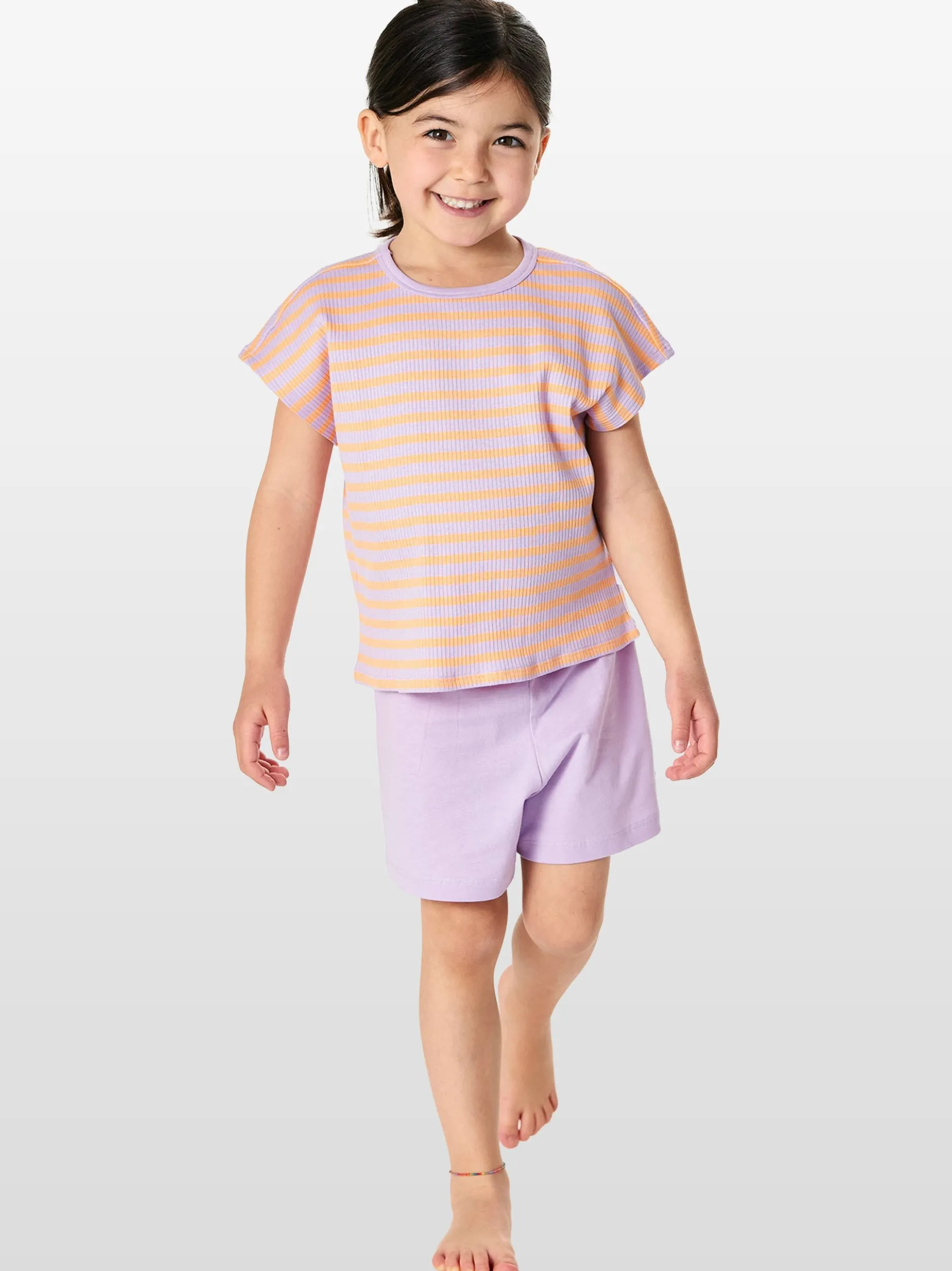 Schiesser Mädchen Pyjama in flieder