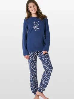 Schiesser Mädchen Pyjama - Nightwear in blau