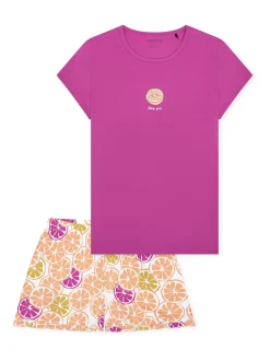 Schiesser Mädchen Pyjama - Nightwear in fuchsia