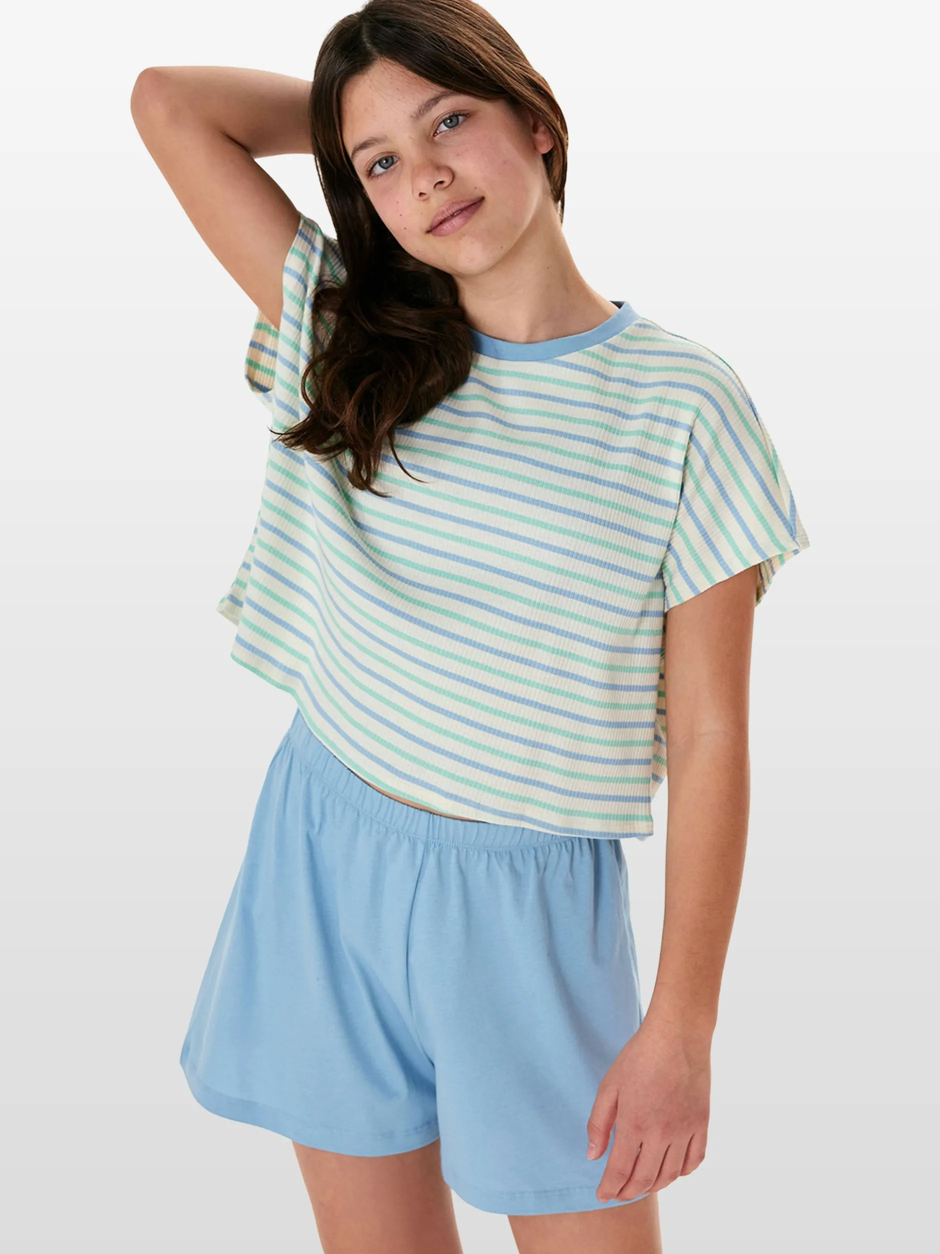 Schiesser Mädchen Pyjama - Nightwear in weiß