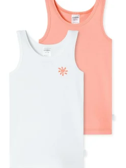 Schiesser Mädchen Unterhemd - Fine Rib Multi in aprikot