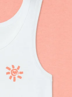 Schiesser Mädchen Unterhemd - Fine Rib Multi in aprikot