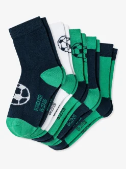 Schiesser Unisex Kindersocken - 5er-Pack Soccer in mehrfarbig