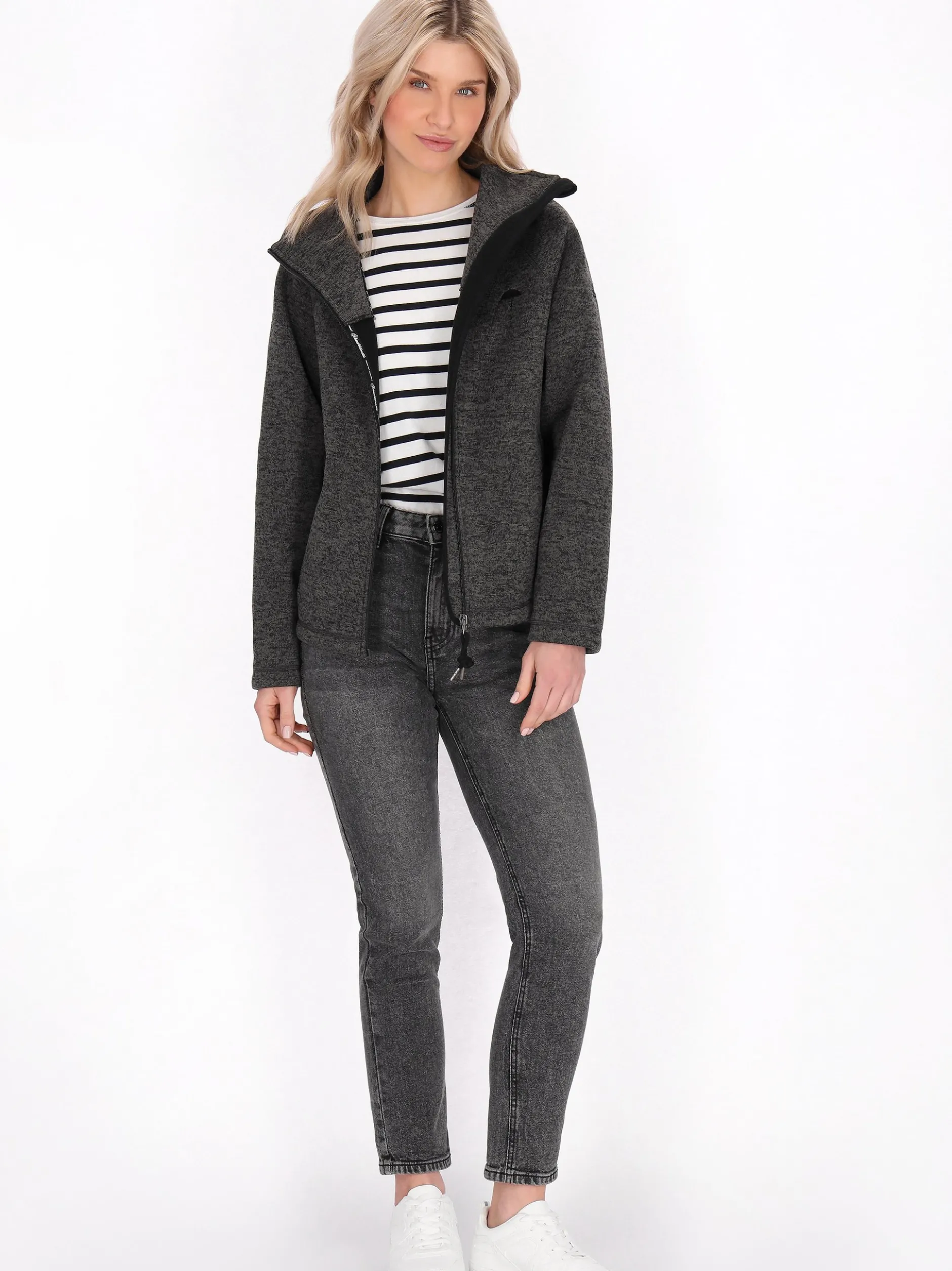 Schmuddelwedda Damen Jacke in grau