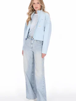 Schmuddelwedda Damen Jacke in blau