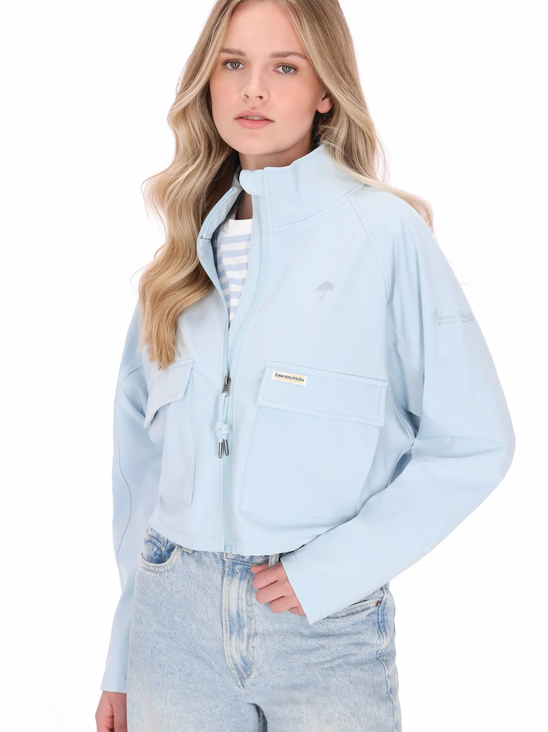 Schmuddelwedda Damen Jacke in blau