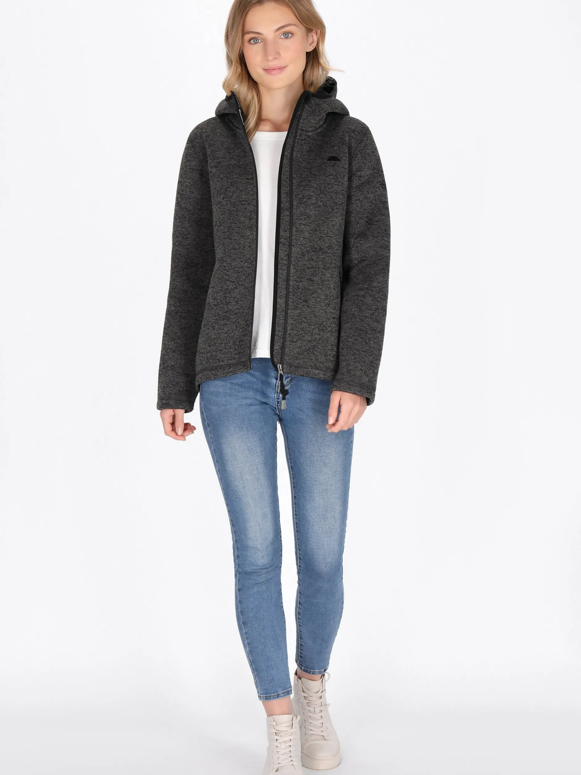 Schmuddelwedda Damen Jacke in grau