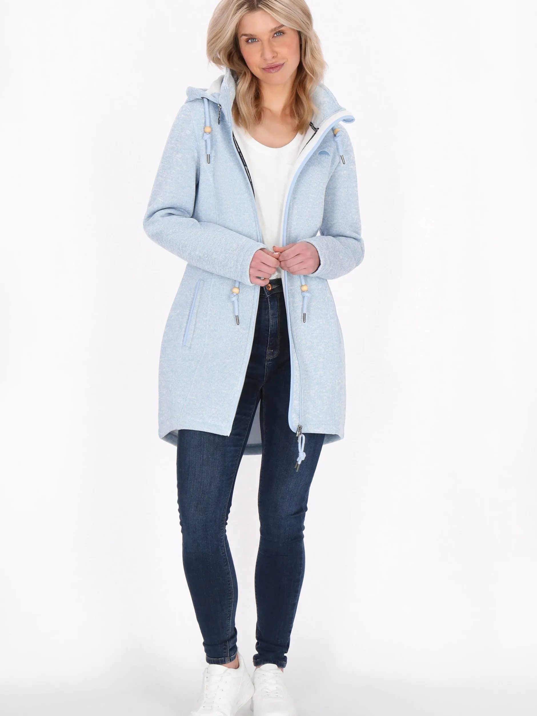 Schmuddelwedda Damen Jacke in hellblau