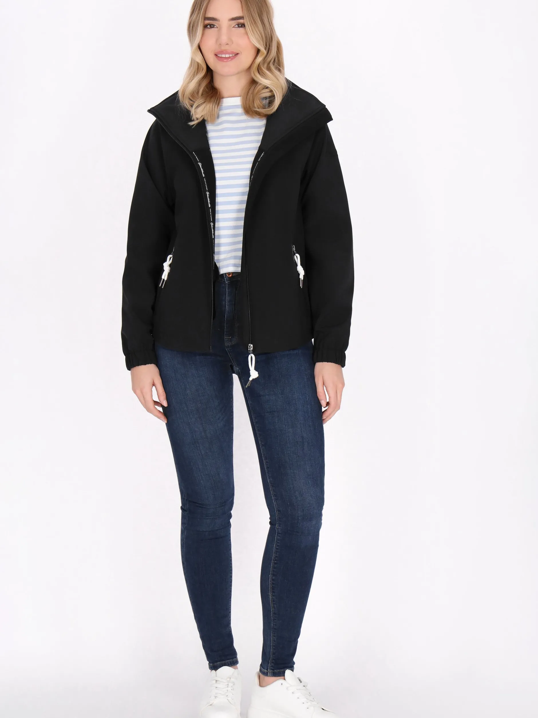Schmuddelwedda Damen Jacke in schwarz