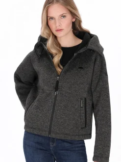 Schmuddelwedda Damen Kapuzenpullover in grau