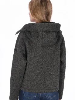 Schmuddelwedda Damen Kapuzenpullover in grau