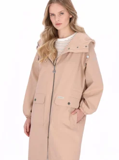 Schmuddelwedda Damen Mantel in braun