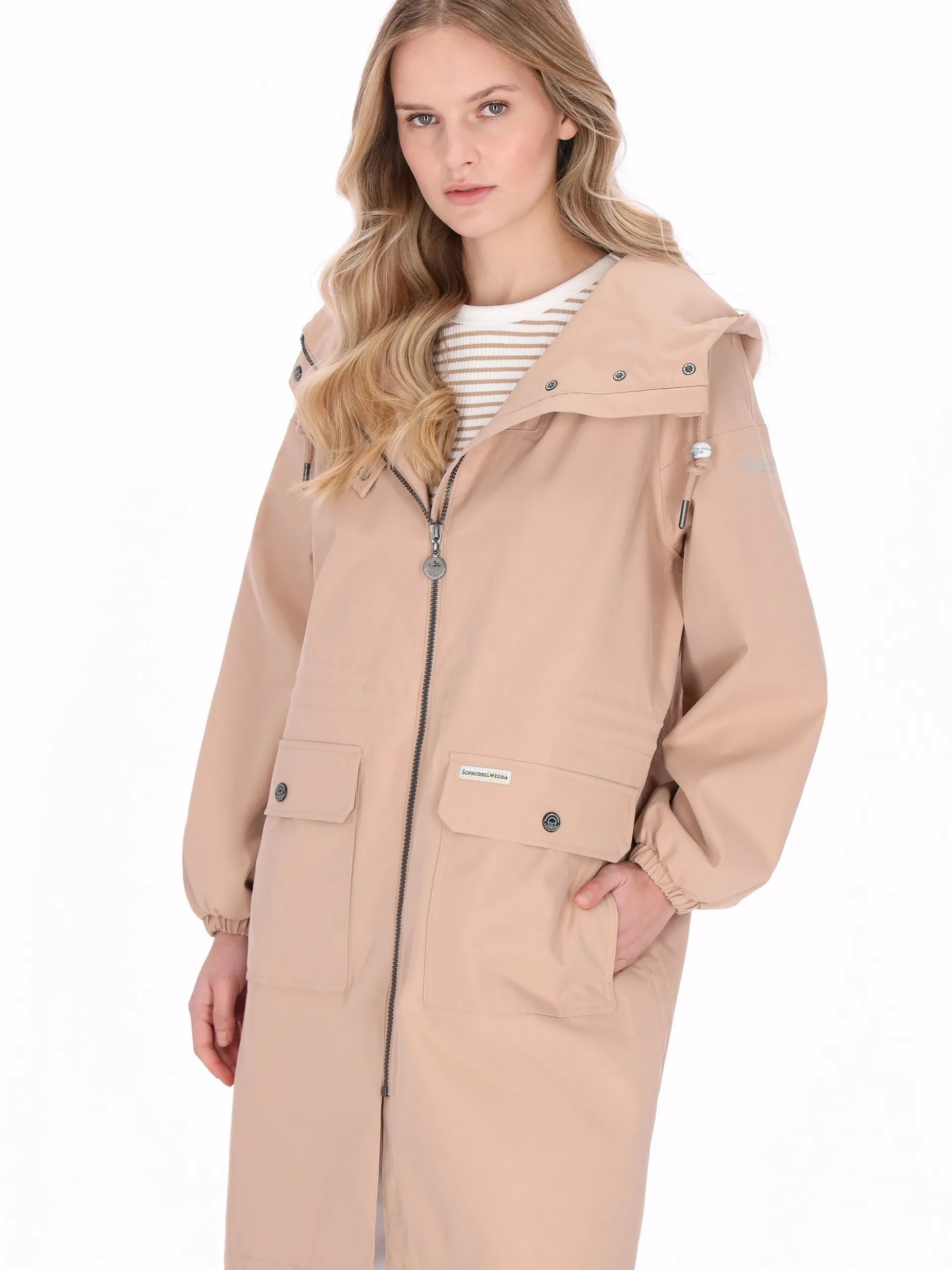 Schmuddelwedda Damen Mantel in braun