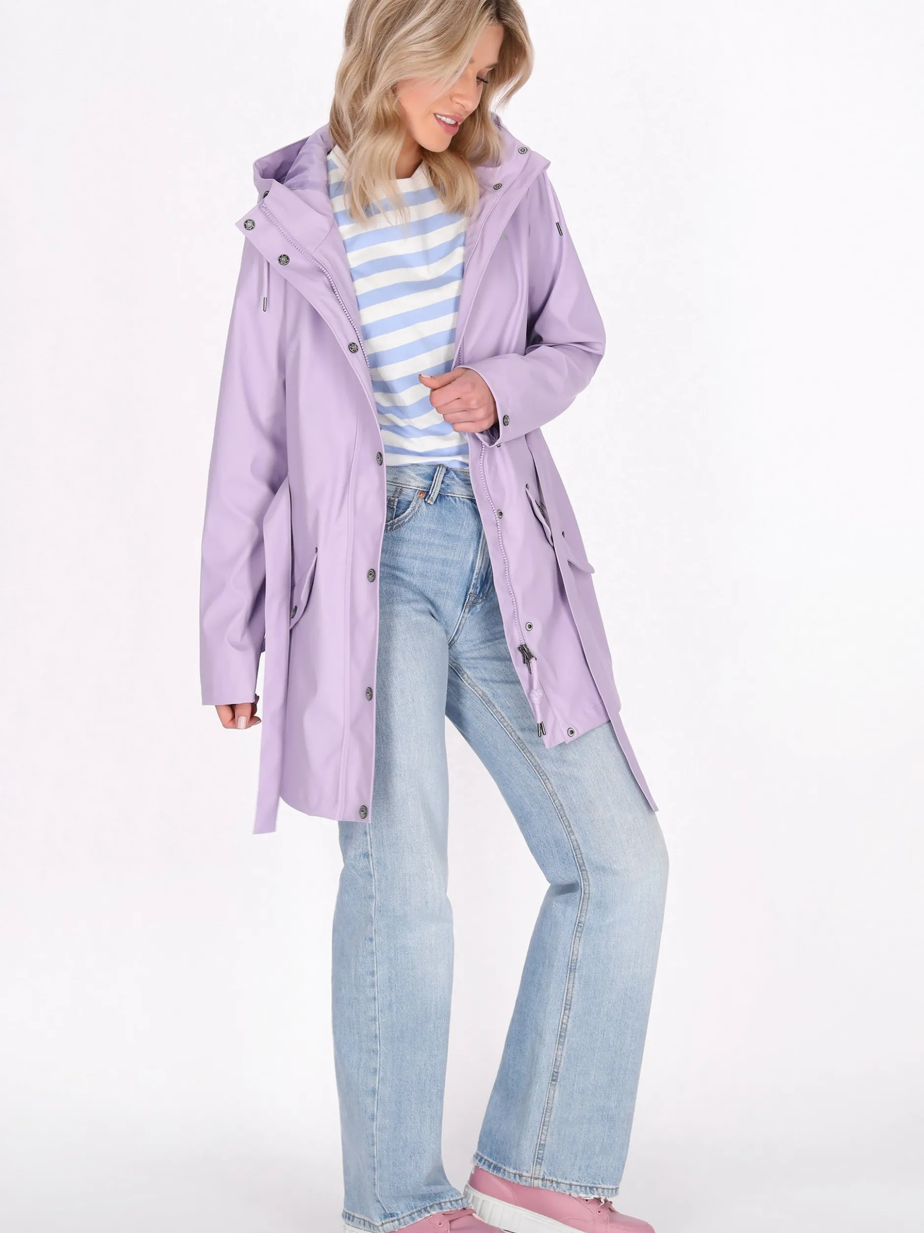 Schmuddelwedda Damen Mantel in lila
