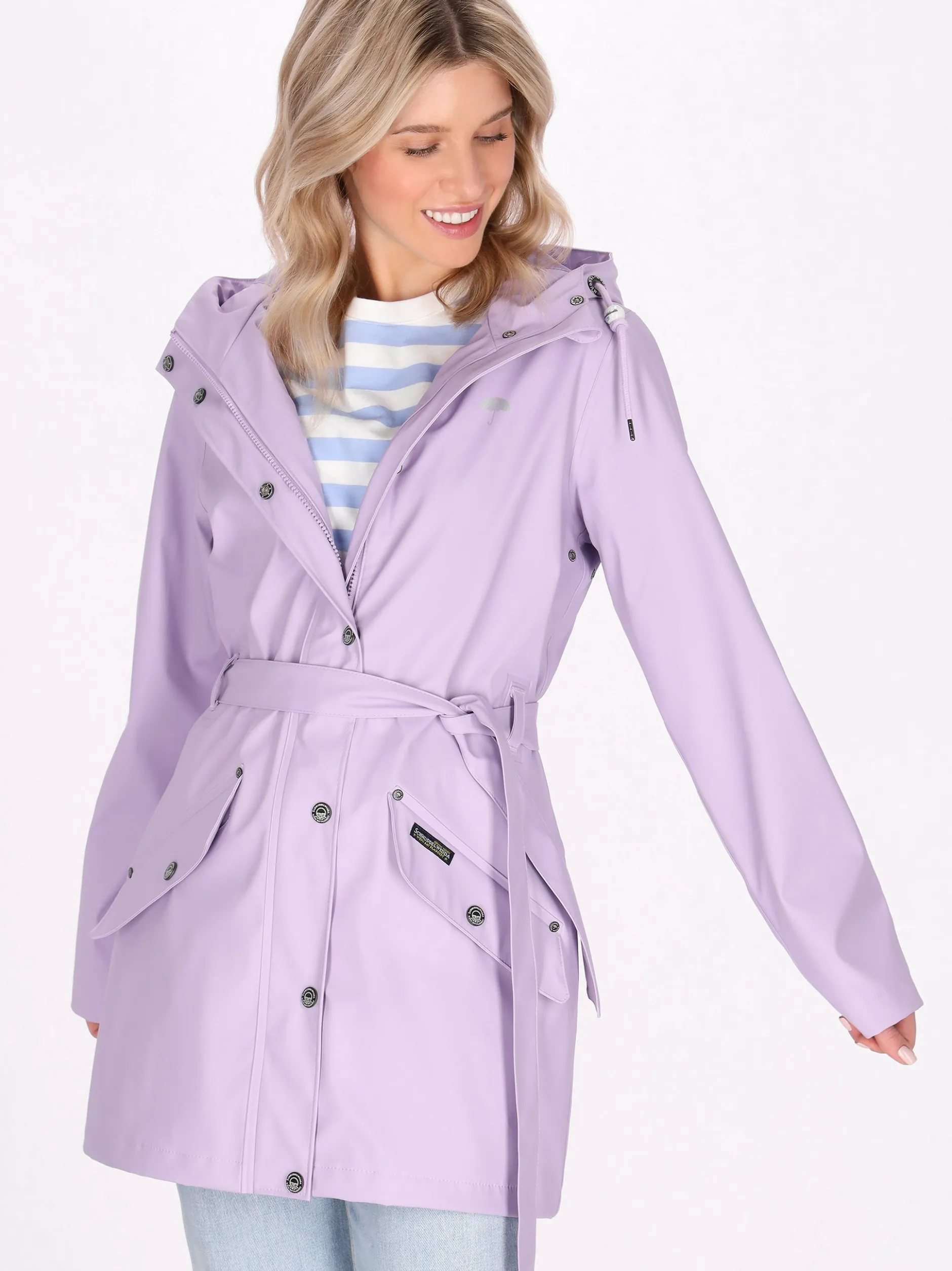 Schmuddelwedda Damen Mantel in lila