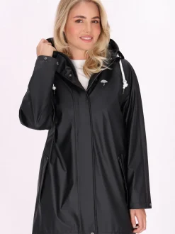Schmuddelwedda Damen Mantel in schwarz