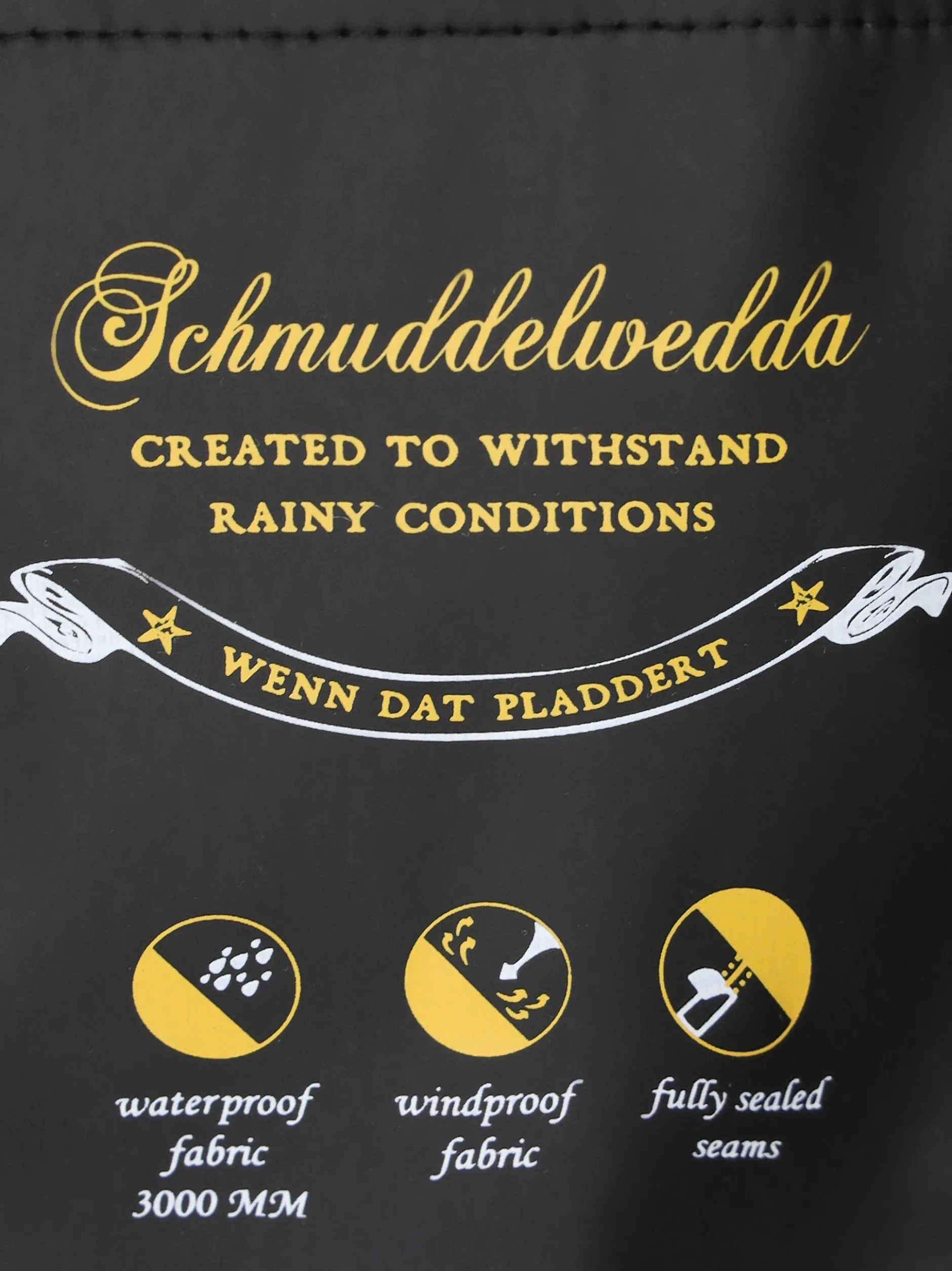 Schmuddelwedda Damen Mantel in schwarz