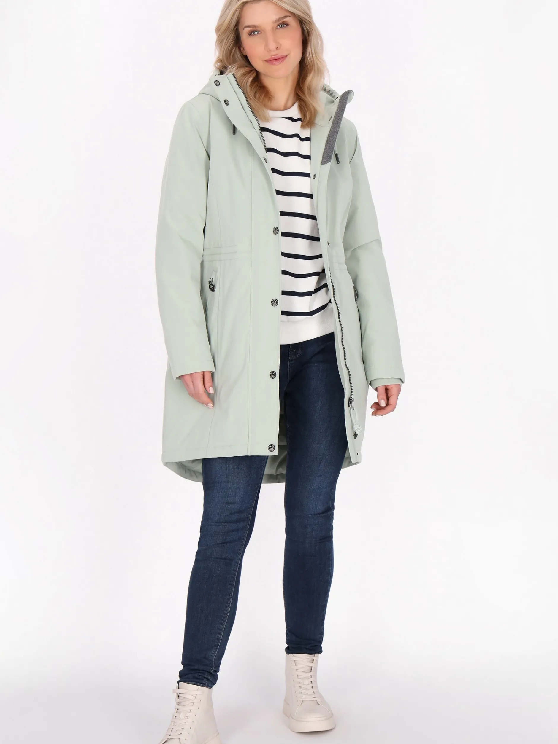 Schmuddelwedda Damen Parka in grün