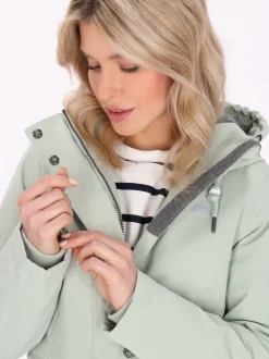 Schmuddelwedda Damen Parka in grün
