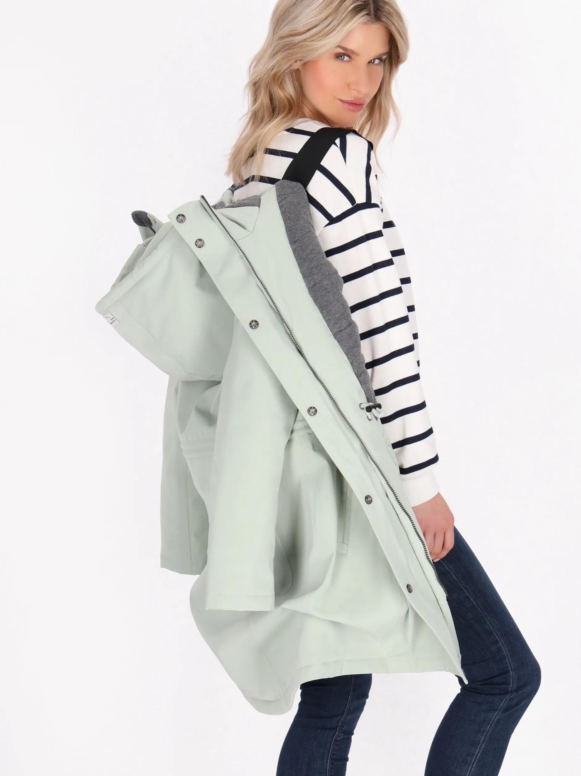 Schmuddelwedda Damen Parka in grün