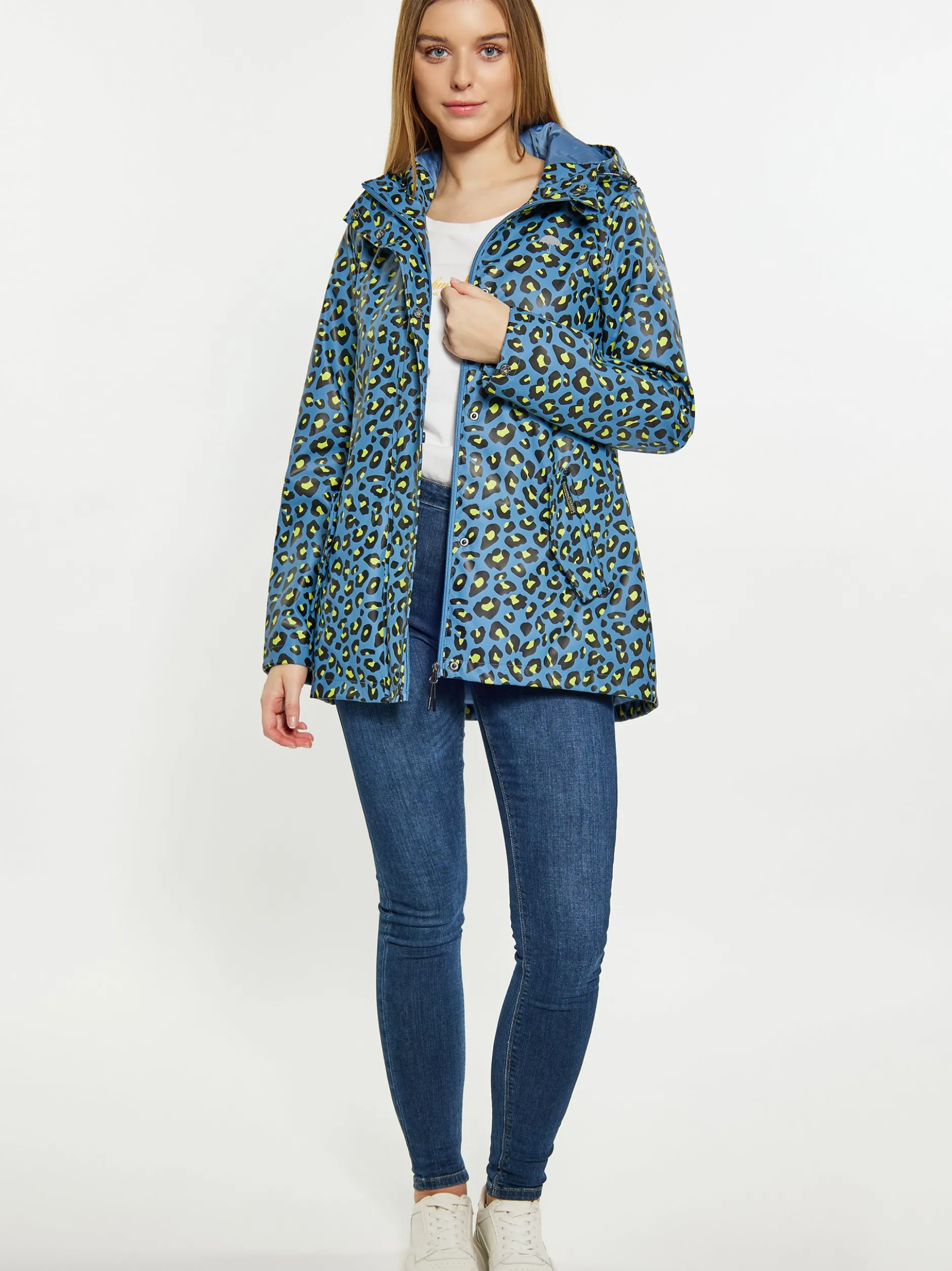 Schmuddelwedda Damen Regenjacke in blau