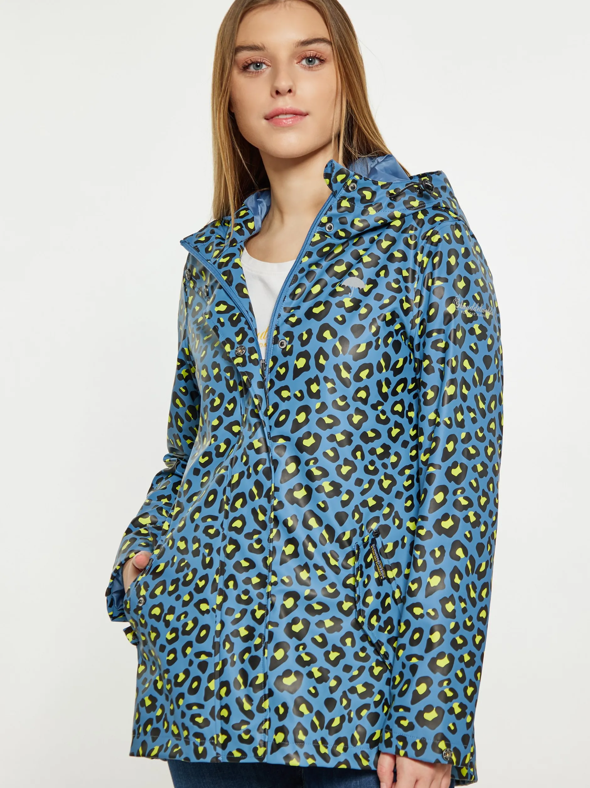 Schmuddelwedda Damen Regenjacke in blau