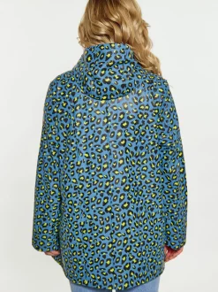Schmuddelwedda Damen Regenjacke in großen Größen in blau