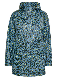 Schmuddelwedda Damen Regenjacke in großen Größen in blau