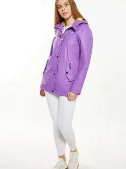 Schmuddelwedda Damen Regenjacke in lila