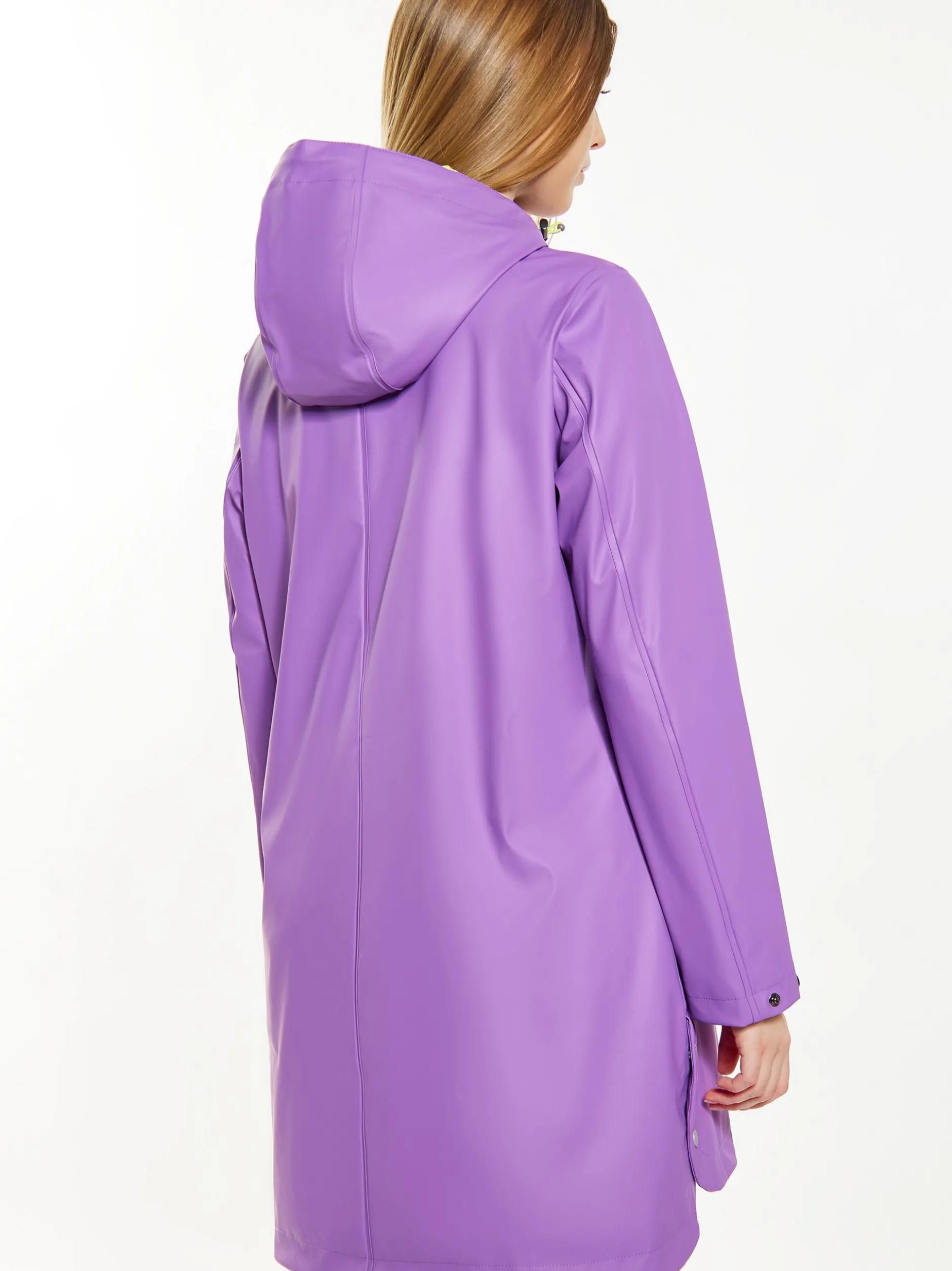 Schmuddelwedda Damen Regenmantel in aubergine