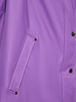 Schmuddelwedda Damen Regenmantel in großen Größen in aubergine