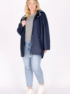 Schmuddelwedda Damen Regenmantel in marine