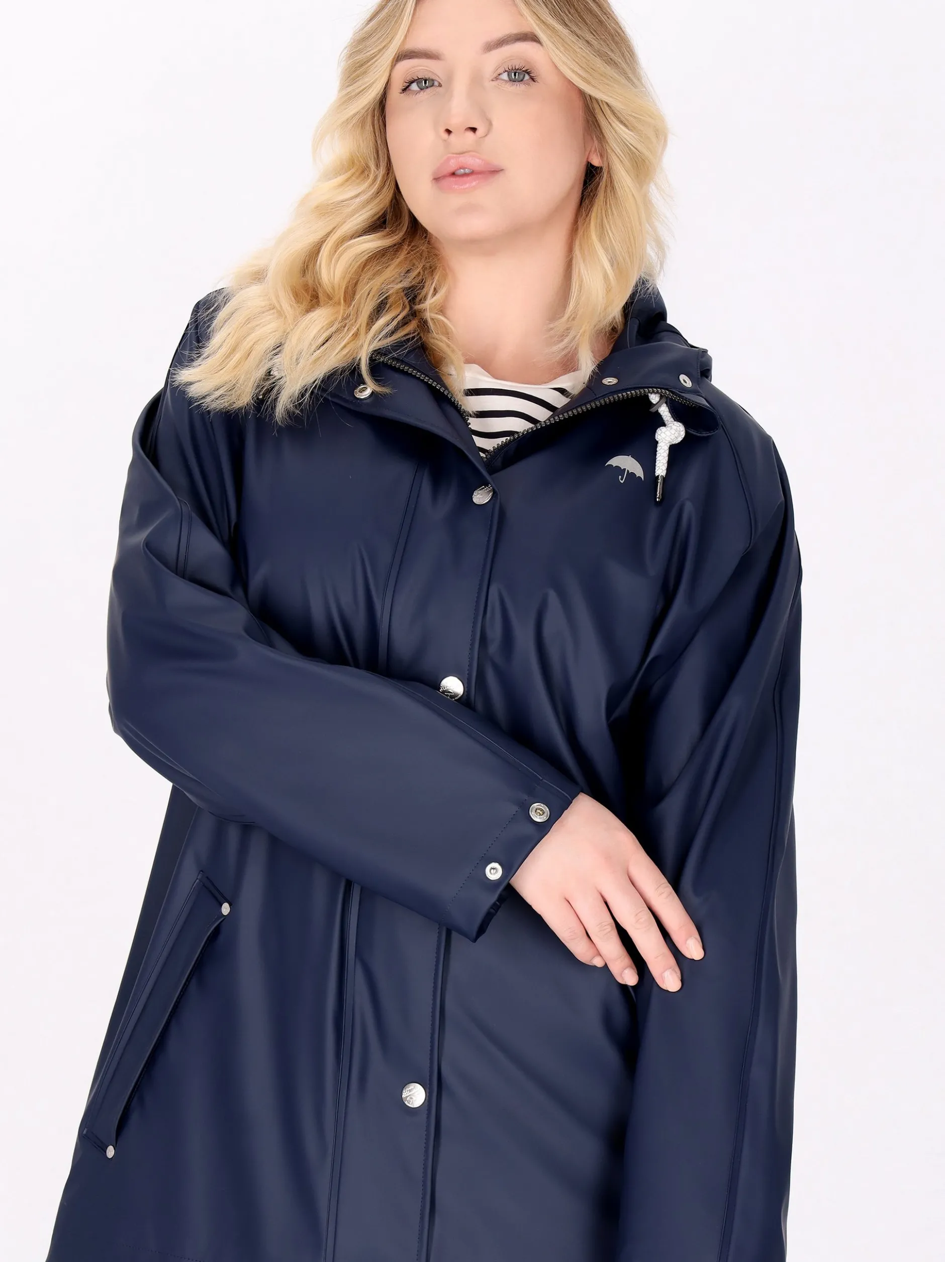 Schmuddelwedda Damen Regenmantel in marine