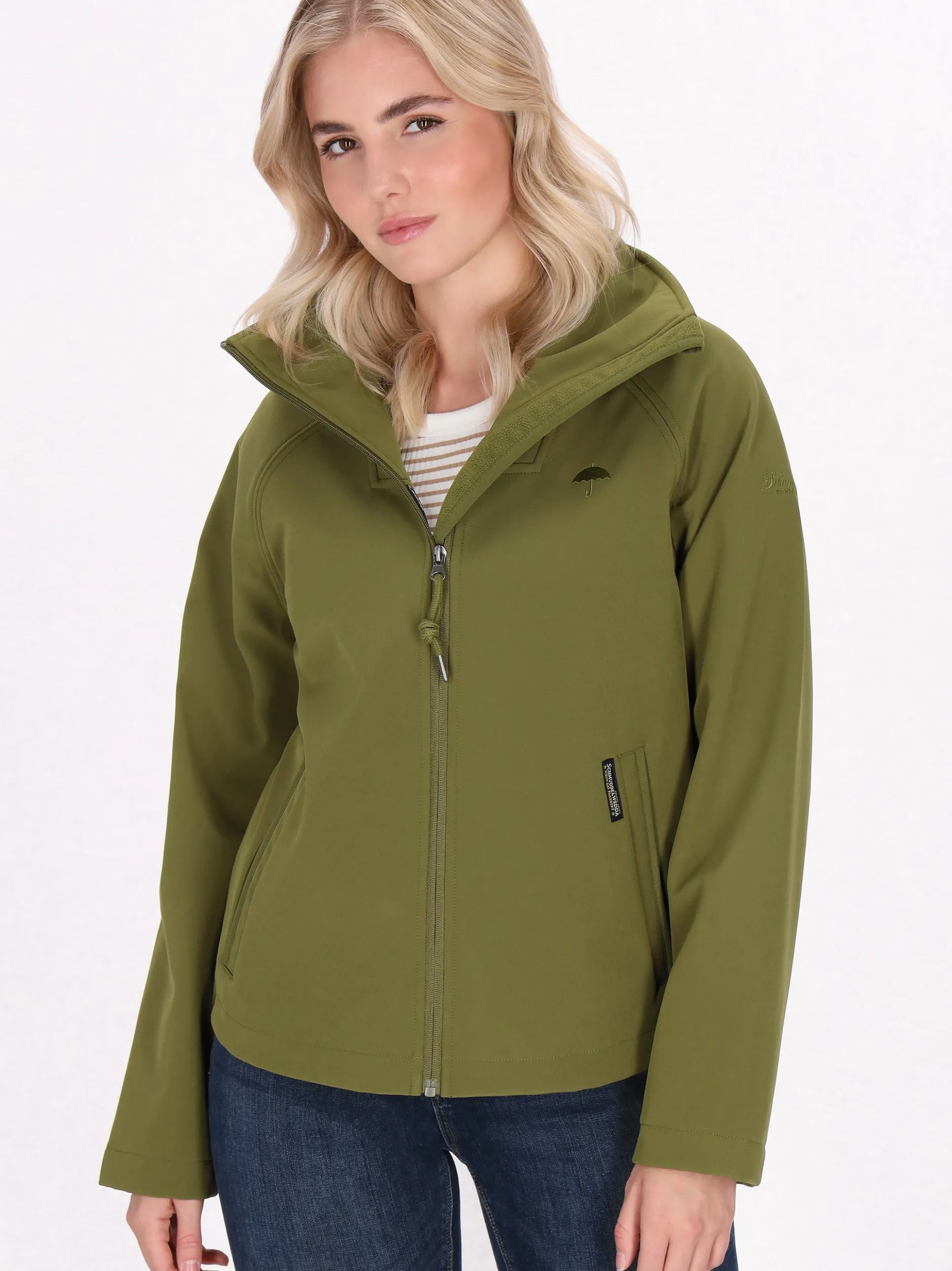 Schmuddelwedda Damen Softshelljacke in oliv