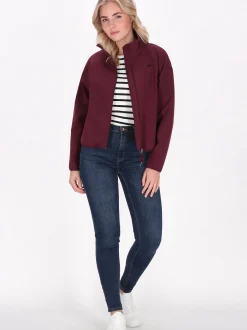 Schmuddelwedda Damen Softshelljacke in bordeaux