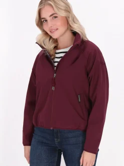 Schmuddelwedda Damen Softshelljacke in bordeaux