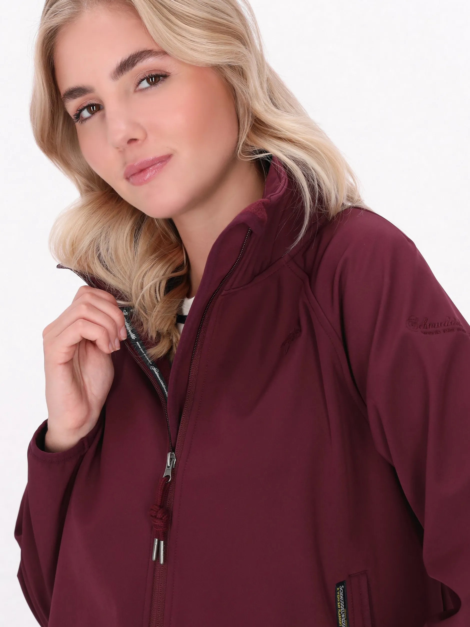 Schmuddelwedda Damen Softshelljacke in bordeaux