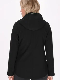 Schmuddelwedda Damen Softshelljacke in schwarz