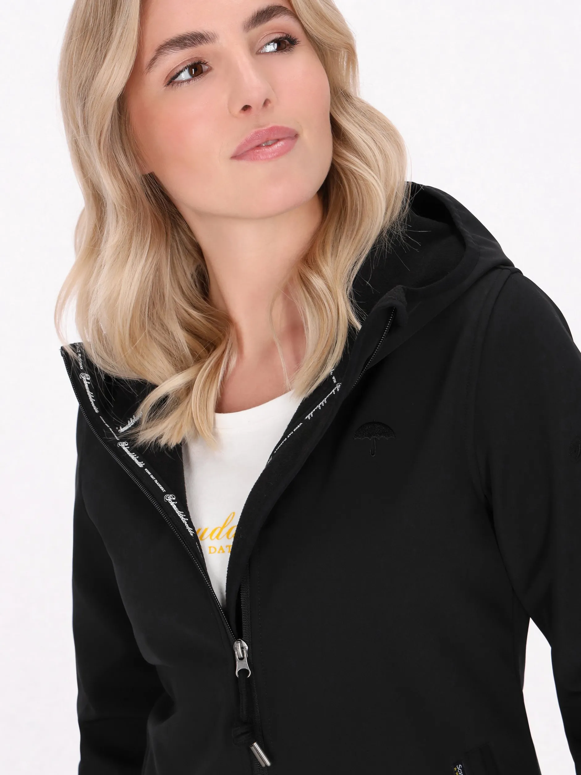 Schmuddelwedda Damen Softshelljacke in schwarz