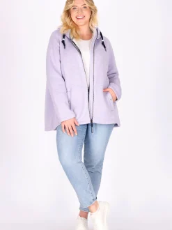 Schmuddelwedda Damen Strickfleecejacke in melange