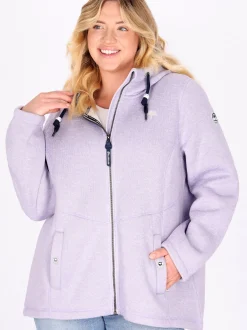 Schmuddelwedda Damen Strickfleecejacke in melange