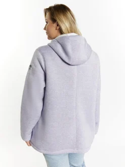 Schmuddelwedda Damen Strickfleecejacke in melange