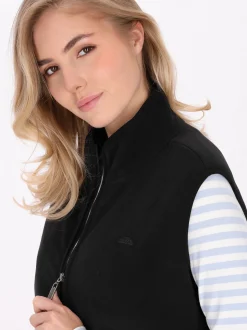 Schmuddelwedda Damen Weste in schwarz