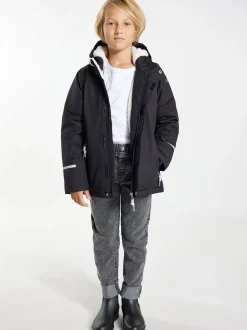 Schmuddelwedda Jungs Anorak + Tagesrucksack - SET in schwarz